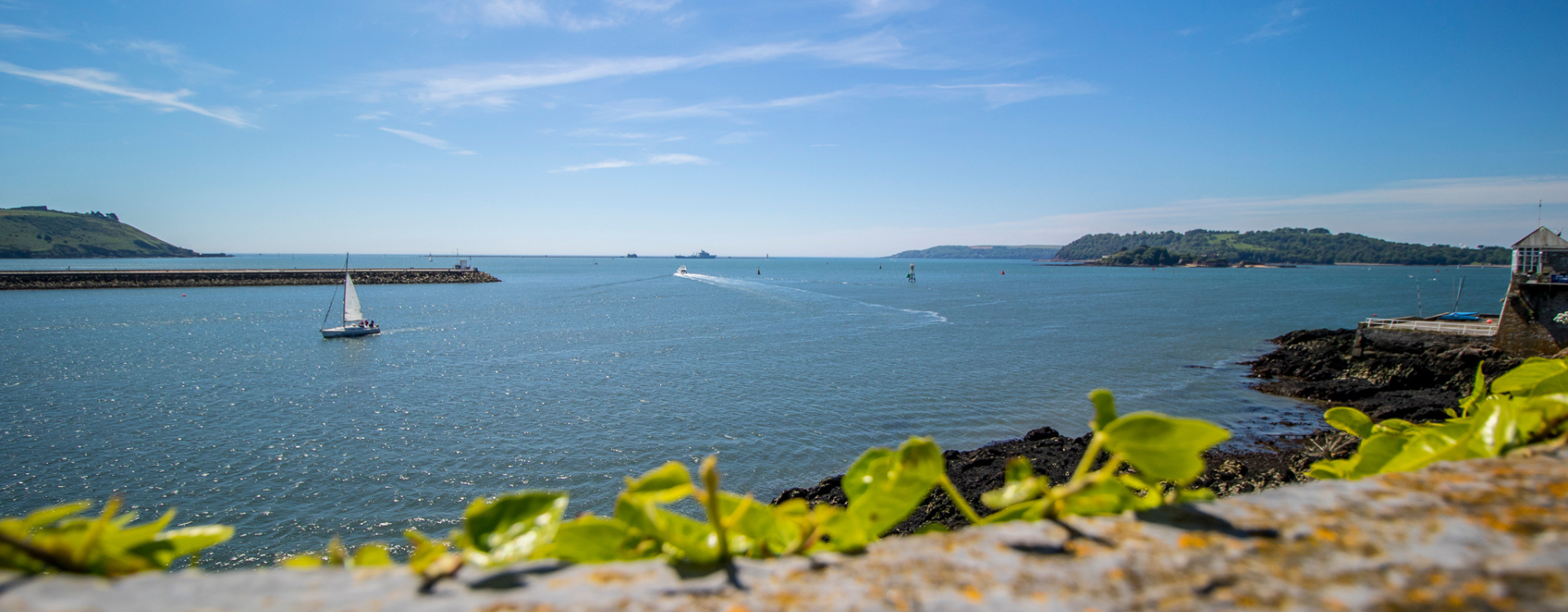 Boats in Plymouth Sound