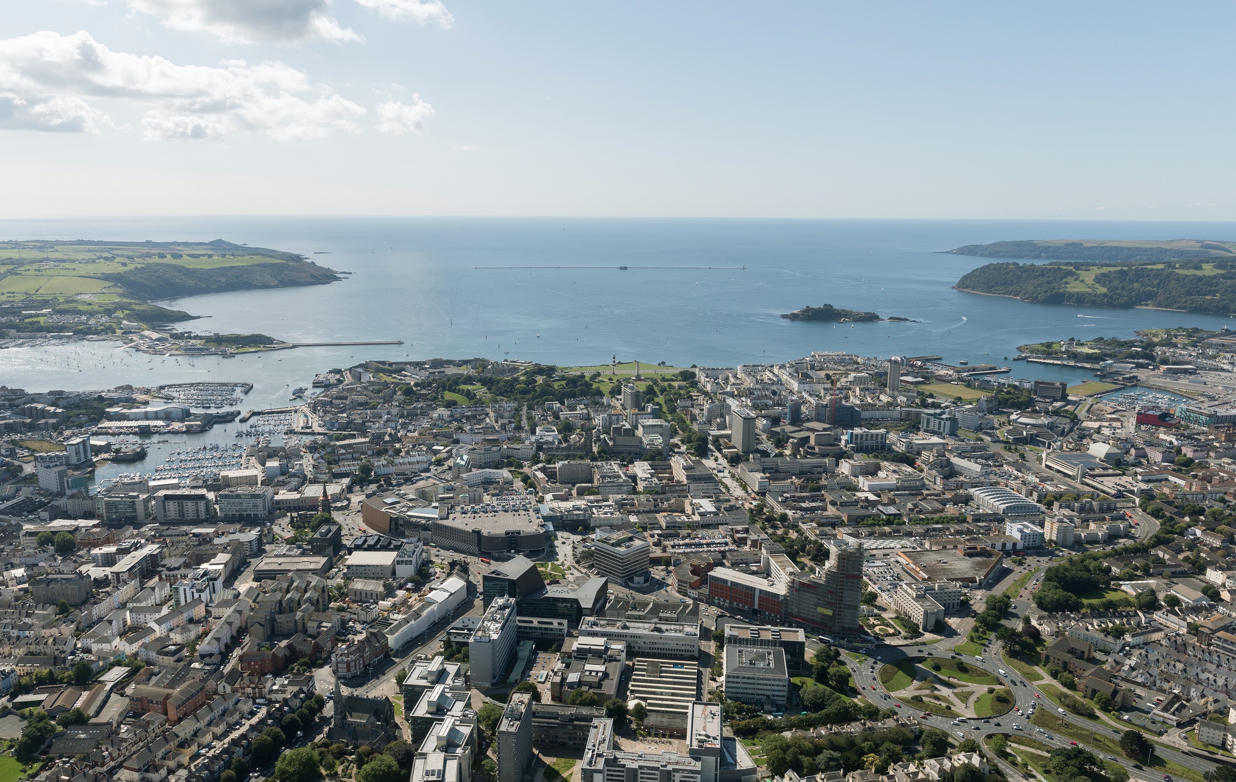 Aerial View of Plymouth 