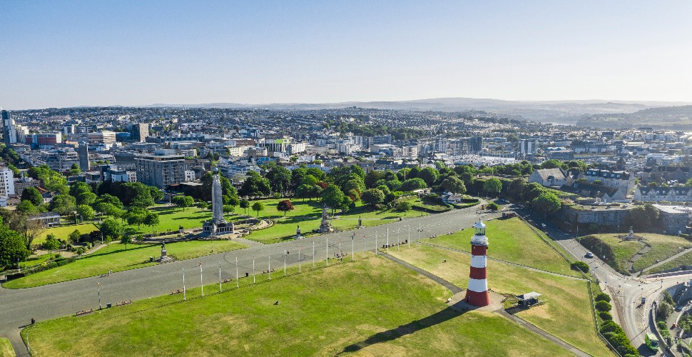 Plymouth aerial shot 970 x 500