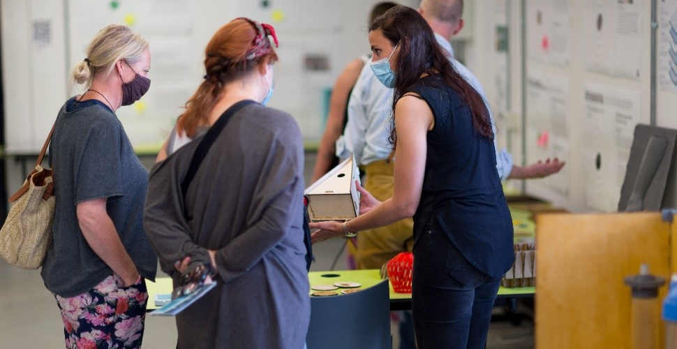 Visitors explore Fab Lab Plymouth on the Open Day