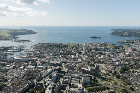 Aerial View of Plymouth 