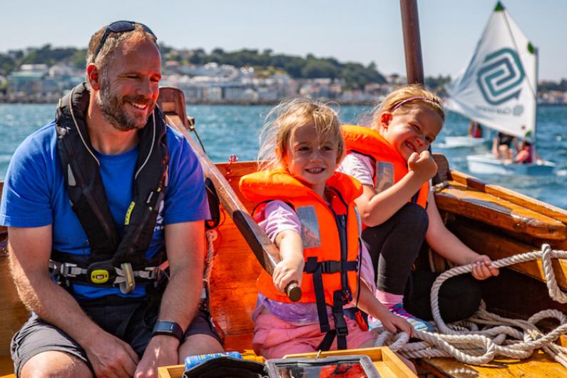 Conrad and kids on The Bounty